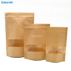 コーヒー食糧のための明確な窓が付いているパッキングの立つ袋ホイルのクラフトの紙袋